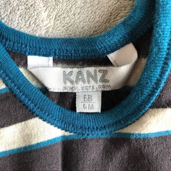 Kanz 2pc L/S Tee & Fleece Lined Overall Romper - Picture 6 of 11